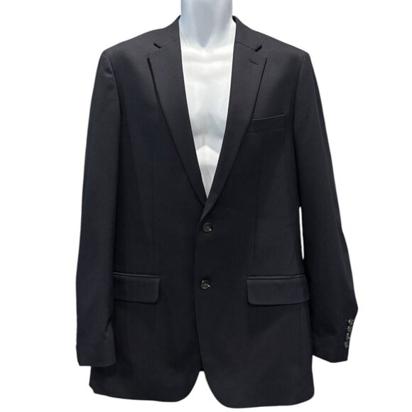 Haggar Other - Haggar In Motion Tailored Fit Black Blazer | Size 40L | Lightweight Stretch Fit
